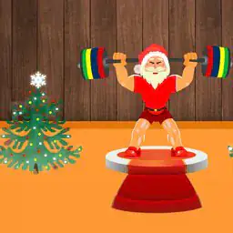 Santa Claus Weightlifter