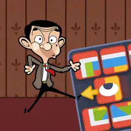 Mr. Bean Solve Puzzle