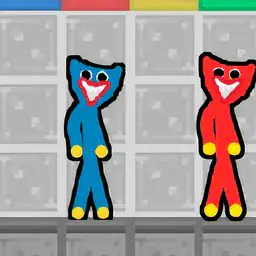 Red and Blue Stick Huggy