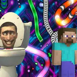 Skibidi Toilet Minecraft Slither.io