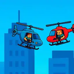 Helicopter Battle Steve 2 Player