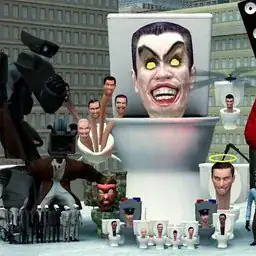 Skibidi Toilet Sliding Puzzle