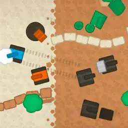 1 2 3 4 Player Tank Game 2D