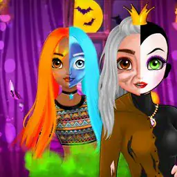 Princess Halloween Makeup HalfFaces Tutorial