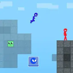 Stickman Blockworld Parkour 2