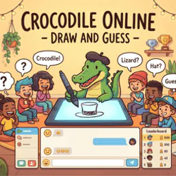 Crocodile Online - Draw and Guess