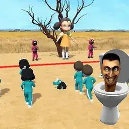 Skibidi Toilet Squid Game Red Light
