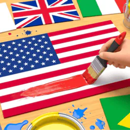 Flag Painting Game
