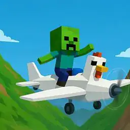 Chicken Jockey Plane Runner