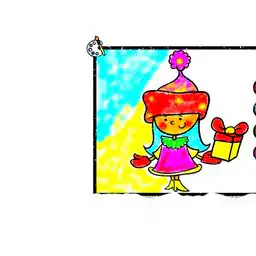 Easy Coloring Santa Claus