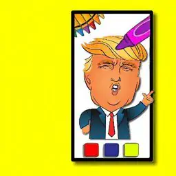 Trump Coloring Time
