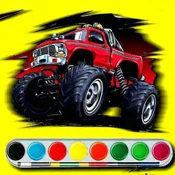 Monster Jeep Coloring