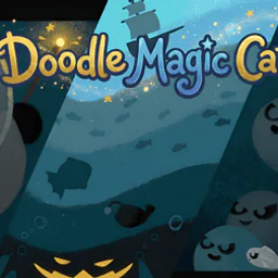 Doodle Halloween Momo Cat : Sea Magic