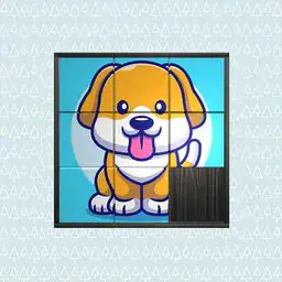 3D Kid Sliding Puzzle