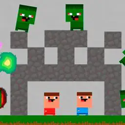 Nubiks build a defense vs zombies
