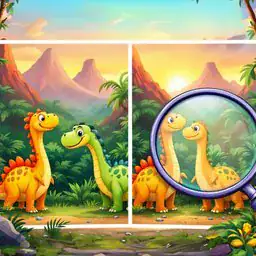 Dinosaur Spot The Difference