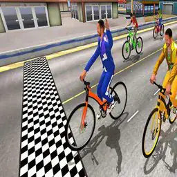 Highway Bicycle Race Simulation Game