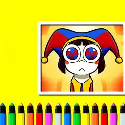 Digital Circus Coloring Adventure