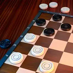 Checkers by fireplace