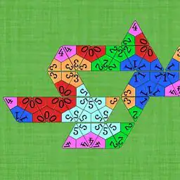 Triminos, dominoes triangles