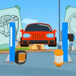 Car Parts Coloring Book