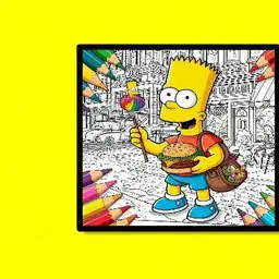 BTS Simpsons Coloring Book